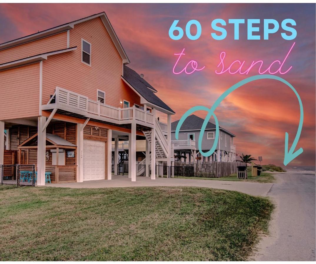 Villa Spring Break Specials! Front Row Views - Tiki Bar - Playground Bolivar Peninsula Exterior foto